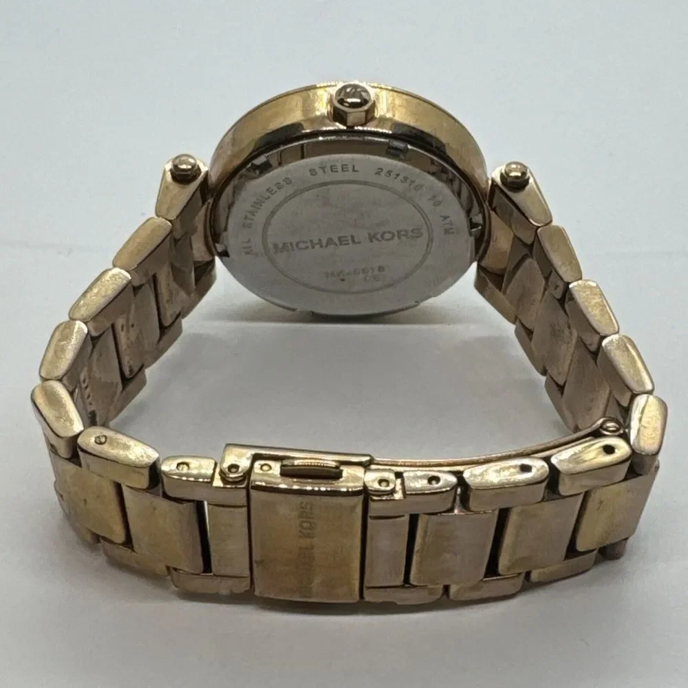 Michael Kors Mini Parker MK5616 Women Rose Gold Analog Dial Quartz Watch JNA305